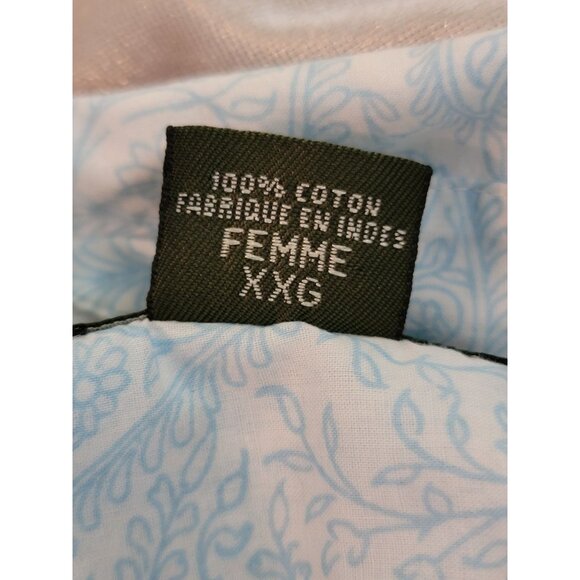 Eddie Bauer Sky Blue Paisley Button-Up Blouse - Picture 5 of 6